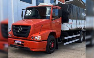 Caminhão Mercedes Benz L1618 ano 1990 com caçamba agrícola