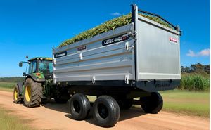 Carreta Agricola Basculante Cbtec 8000 Af- Lateral Movel- Tandem- Com Pneus 11Lx15- Tecmesteel