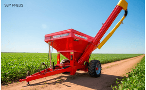 Carreta Graneleira Abast Fertilizante Bazuka Flex 10.8 Ar Aro 30 Sem Pneus