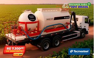 Tanque Agricola Incorporador De Calda Roll On/Off - Tecmix 12500 - Tecmesteel
