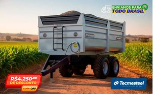 Carreta Agricola Basculante Cbtec 12000 Ultra Magnus- 20.5M³- Tandem- C/ Pneus 500/60X22.5- Tecmeste