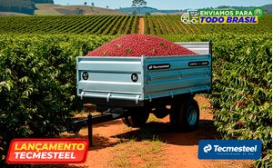 Carreta Agrícola Basculante Cbtec HC 5000 - Rodado Duplo - Com Pneus 7.50x16- Tecmesteel