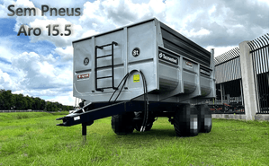 Carreta Agricola Basculante Cbtec 8000 Sillus- 10,5M³- Tandem- Sem Pneus- Tecmesteel